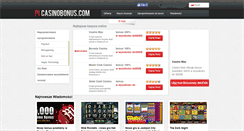 Desktop Screenshot of plcasinobonus.com